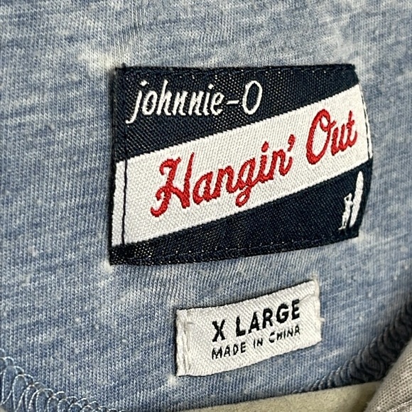 Johnnie-O Hangin’Out Men’s Heather Grey Pullover Polo Shirt Dallas Cowboys Sz XL - Picture 4 of 9